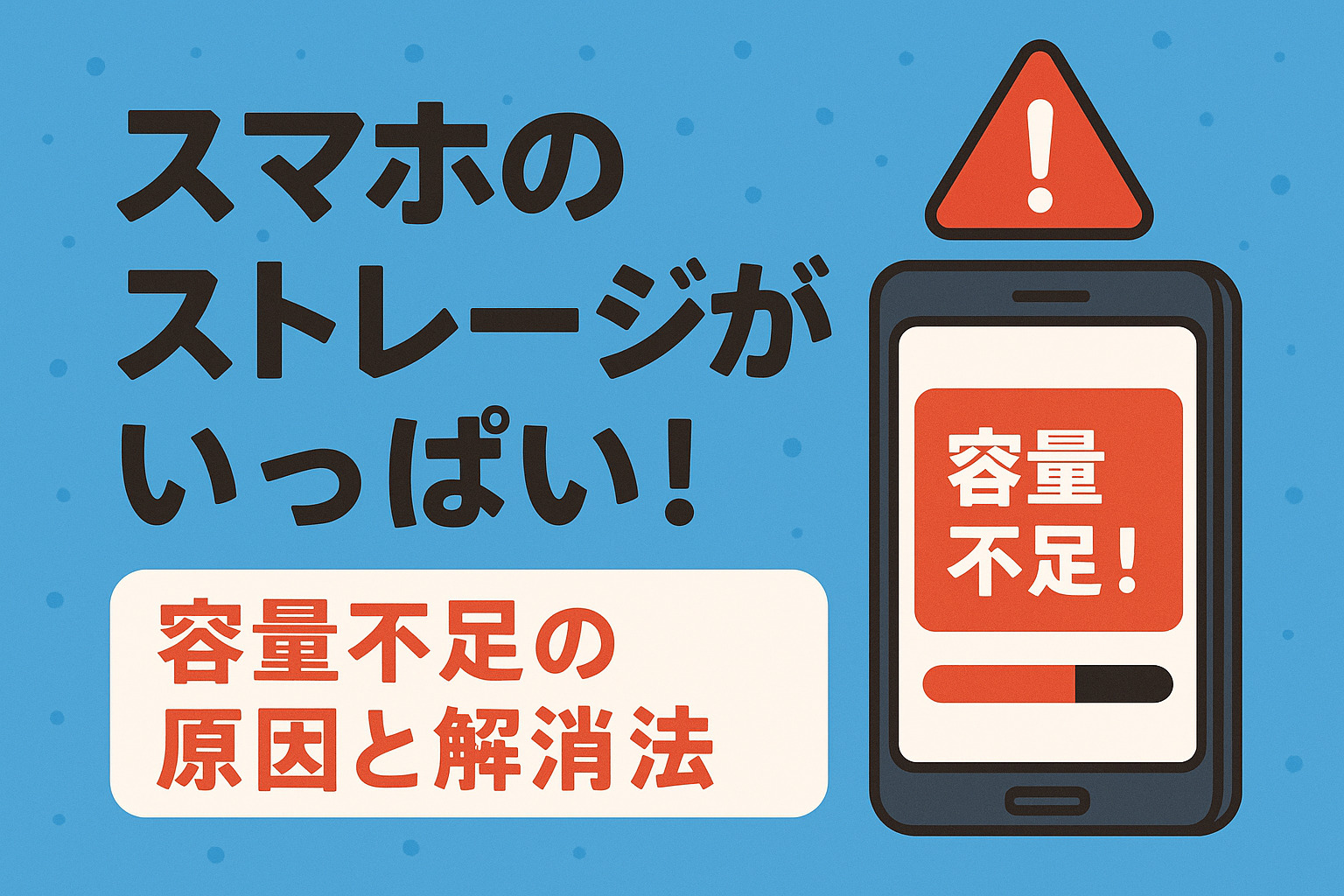 【第12回】スマホのストレージがいっぱい！容量不足の原因と解消法【戸塚モディ店】